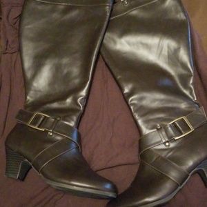 Jali knee high wide calf boots